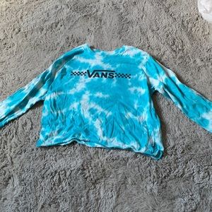 Vans tie die long sleeve top